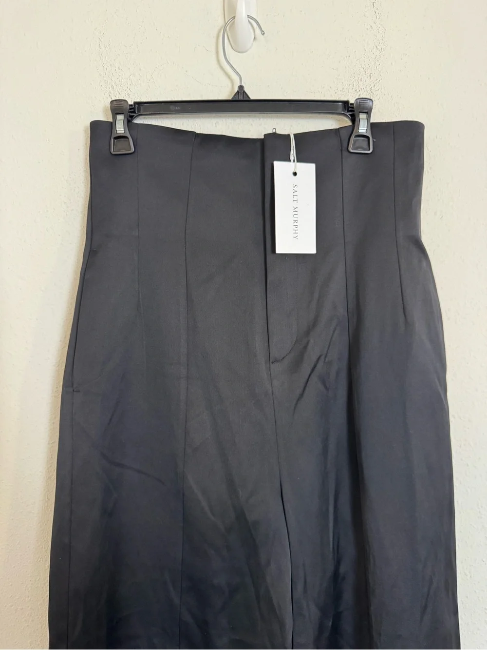 Salt Murphy black baba high waisted wide leg pants